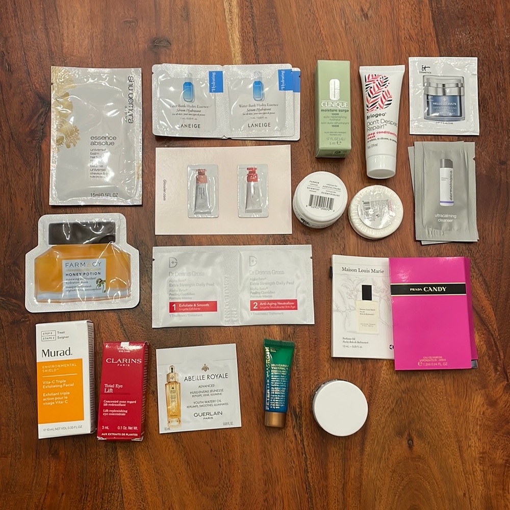 Skincare samples from Sephora and Shoppers (20)